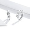Brinco Argolas Cute Paw Print estilo Pandora - SCE938
