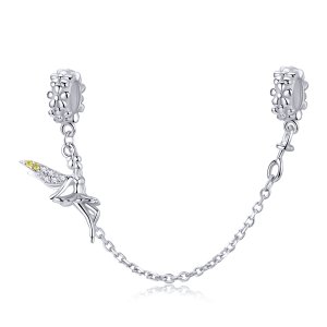 Corrente de Segurança Flower Elf estilo Pandora - SCC1278 Corrente de Segurança Flower Elf estilo Pandora - SCC1278