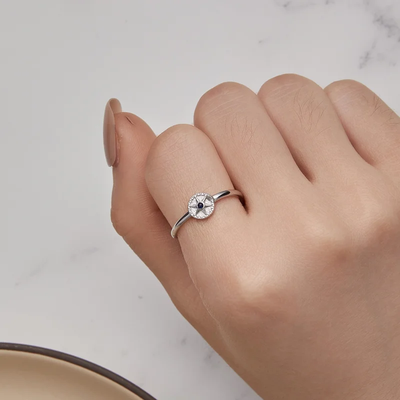 (imagem para) Anel Aberto Bússola e Âncora Estilo Pandora - SCR935 - Visualizar 10