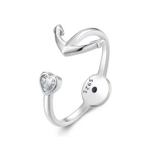 (imagem para) Anel Aberto Bússola e Âncora Estilo Pandora - SCR935