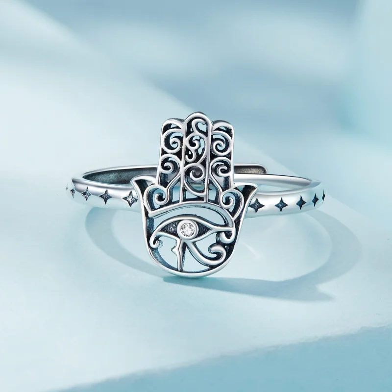 (imagem para) Anel Aberto Mão de Fátima Estilo Pandora - SCR938 - Visualizar 3