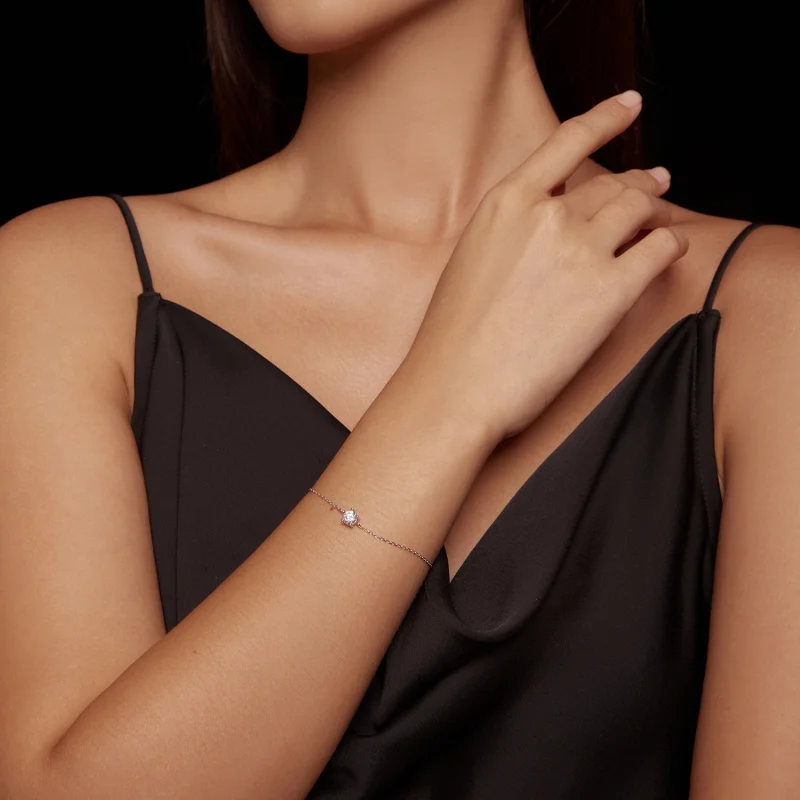 (imagem para) Bracelete de Moissanite Brilhante Estilo Pandora - MSB001 - Visualizar 6