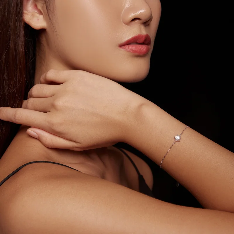 (imagem para) Bracelete de Moissanite Brilhante Estilo Pandora - MSB001 - Visualizar 8