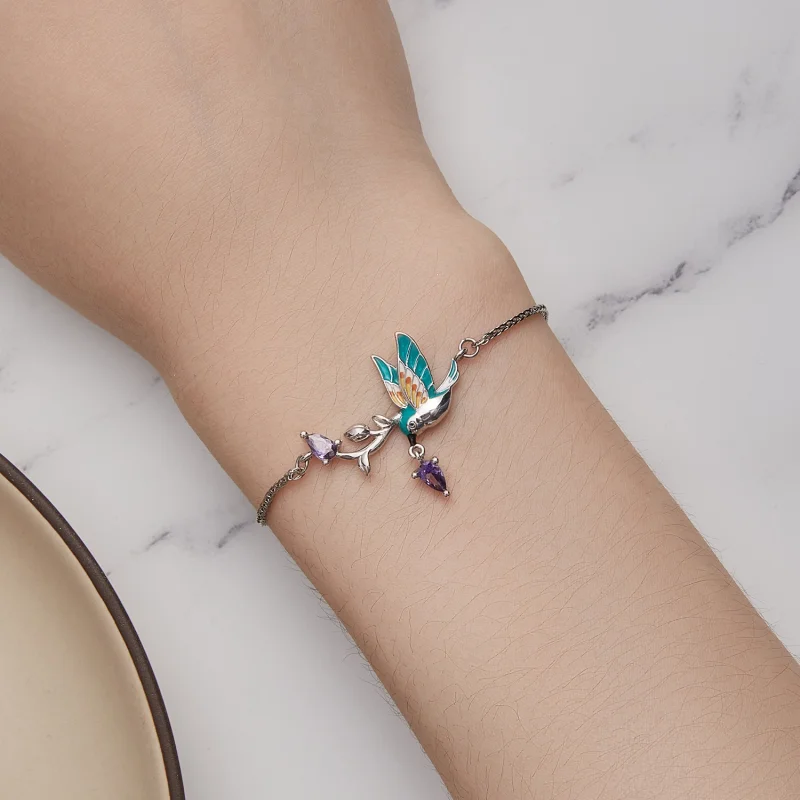 (imagem para) Bracelete Estilo Pandora Martim-pescador - BSB126 - Visualizar 5