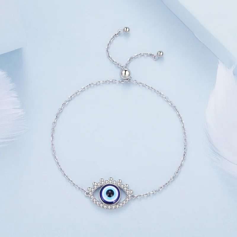 (imagem para) Bracelete Estilo Pandora Olho Grego - BSB129 - Visualizar 4