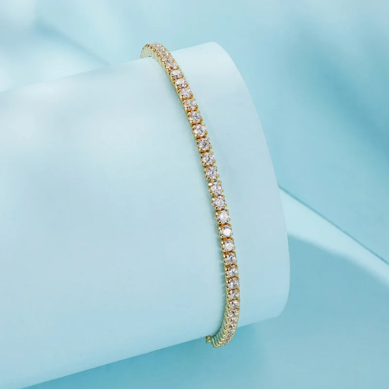 (imagem para) Bracelete Pandora Style Affectionately Banhado a Ouro - SCB029-B - Visualizar 2