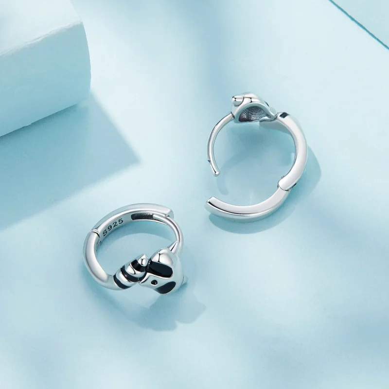 (imagem para) Brincos Argola Guaxinim Estilo Pandora - SCE1603 - Visualizar 4