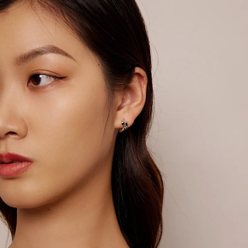 (imagem para) Brincos Argola Guaxinim Estilo Pandora - SCE1603 - Visualizar 7