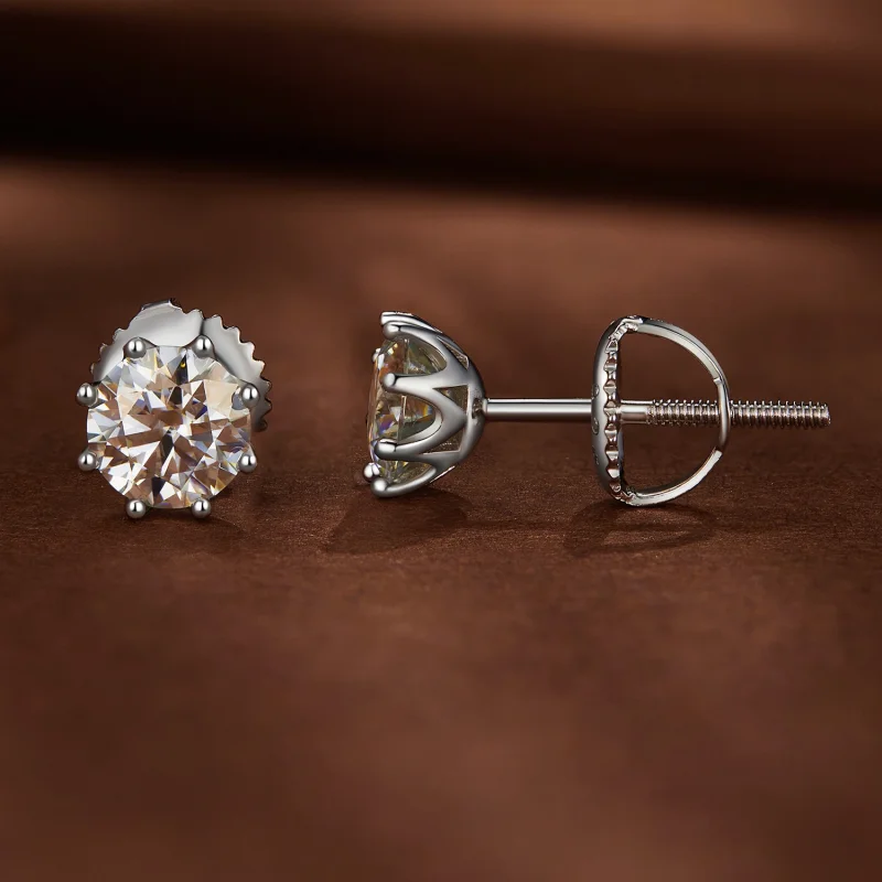 (imagem para) Brincos Argola Style Pandora com Moissanita 0,5 Quilates - MSE019-S - Visualizar 3