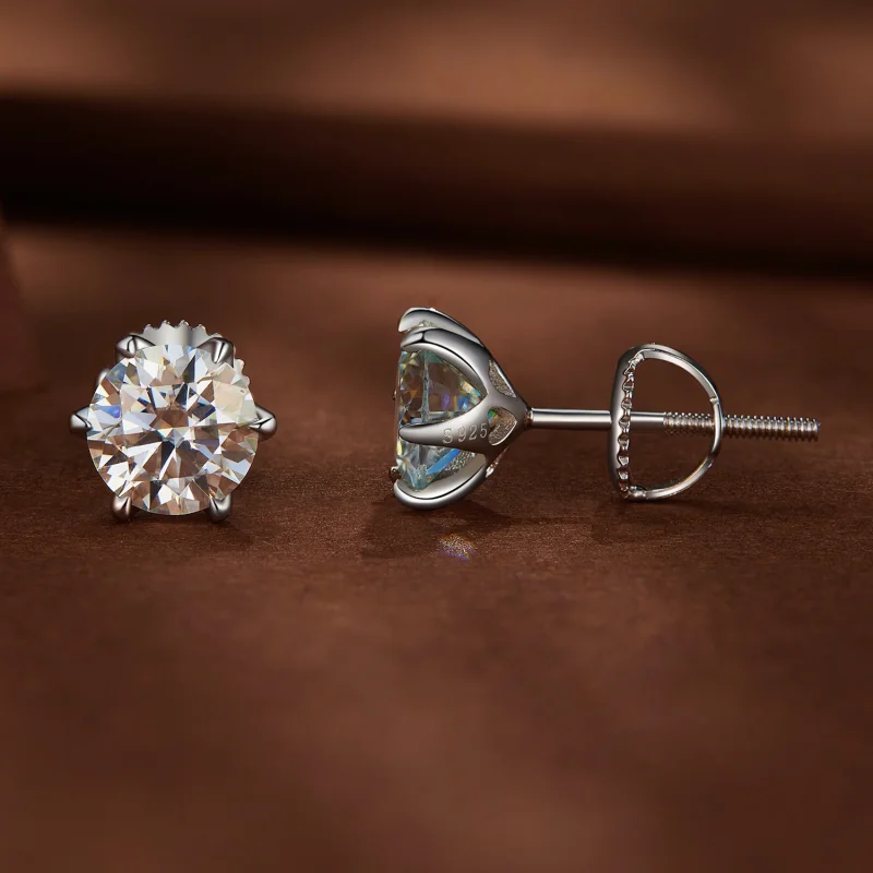 (imagem para) Brincos de Argola Pandora Style 1 Quilate Moissanita - MSE021-S - Visualizar 2