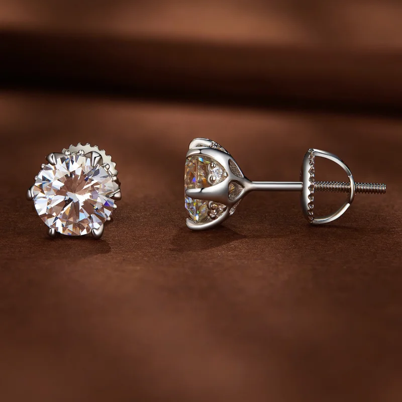 (imagem para) Brincos de Argola Pandora Style 1 Quilate Moissanite - MSE020-L - Visualizar 2