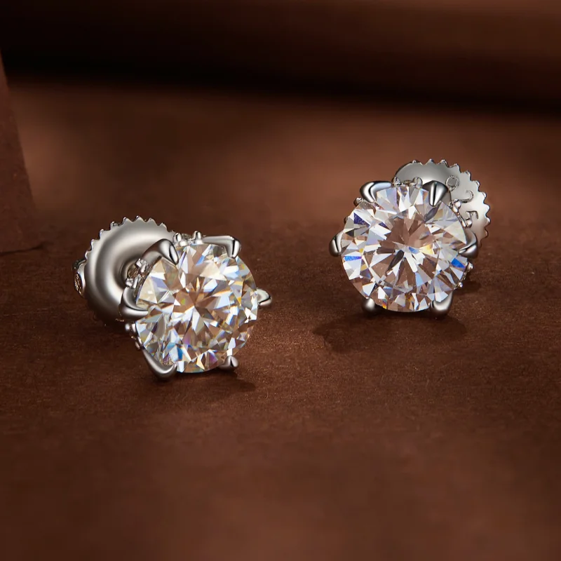 (imagem para) Brincos de Argola Pandora Style 1 Quilate Moissanite - MSE020-L - Visualizar 3