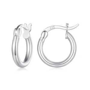 (imagem para) Brincos Pandora Style Argola Pequena Circular - SCE1608-S