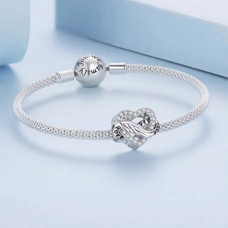 (imagem para) Charm Coração Eterno Estilo Pandora - BSC853 - Visualizar 5