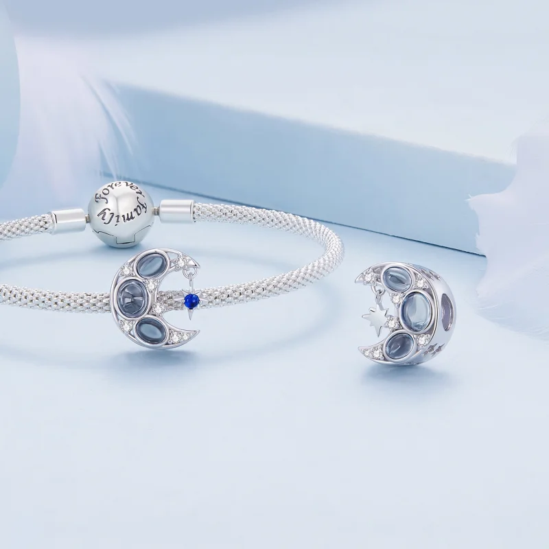 (imagem para) Charm da Lua Estilo Pandora - BSC872 - Visualizar 4