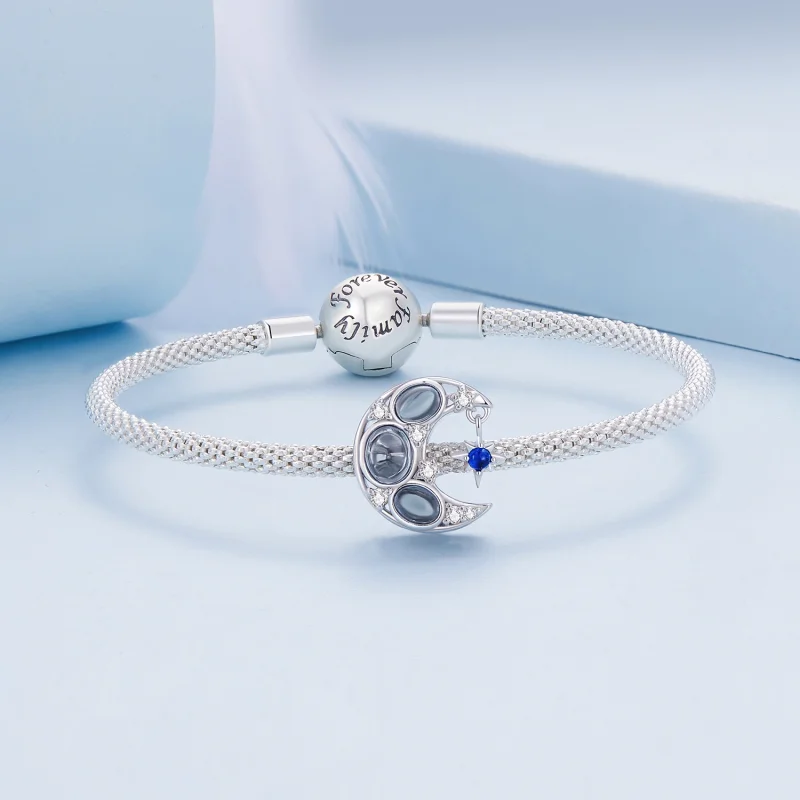 (imagem para) Charm da Lua Estilo Pandora - BSC872 - Visualizar 5