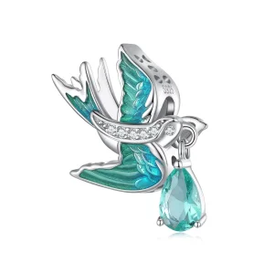 (imagem para) Charm de Andorinha Estilo Pandora - BSC865