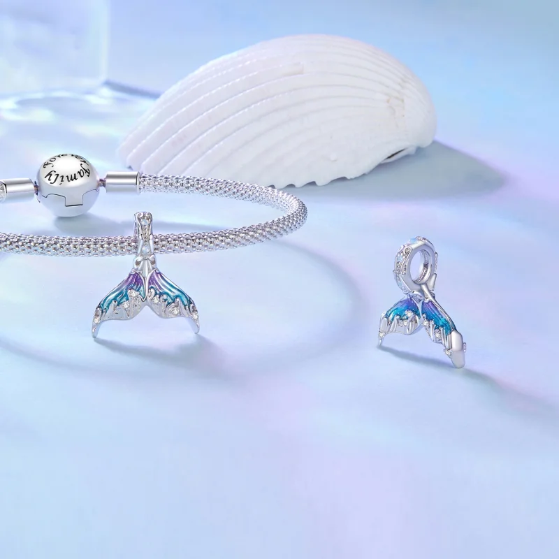 (imagem para) Charm de Cauda de Sereia no Estilo Pandora - BSC876 - Visualizar 4