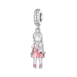 (imagem para) Charm de Pingente Estilo Pandora Menininha - BSC878