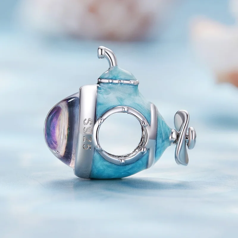 (imagem para) Charm de Submarino Estilo Pandora - SCC2504 - Visualizar 3