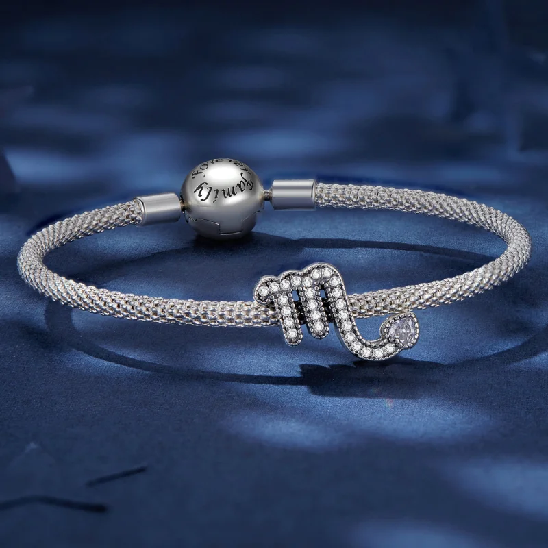 (imagem para) Charm do Signo do Zodíaco Sortudo Escorpião Estilo Pandora - SCC2516-8 - Visualizar 5