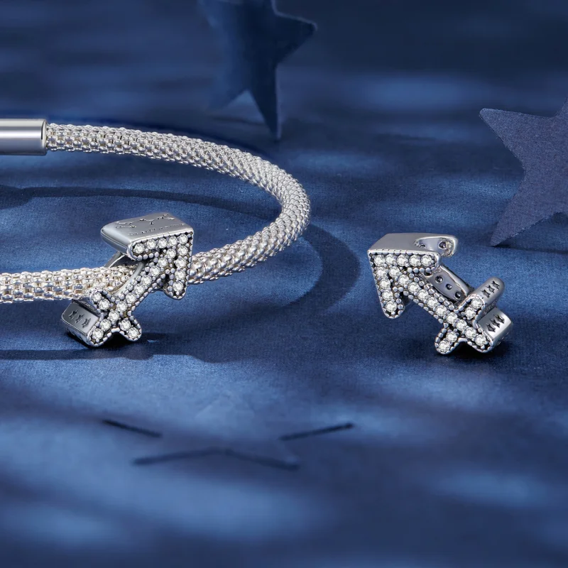 (imagem para) Charm do Zodíaco Sortudo de Sagitário Estilo Pandora - SCC2516-9 - Visualizar 4