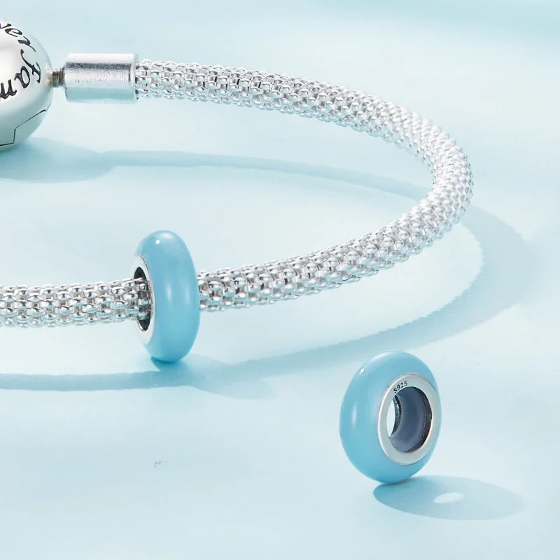 (imagem para) Charm Espaçador de Gel de Silica Estilo Pandora - SCC1450-GB - Visualizar 4