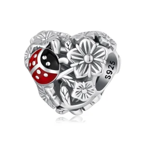 (imagem para) Charm Pandora Estilo Joaninha da Sorte - SCC2524