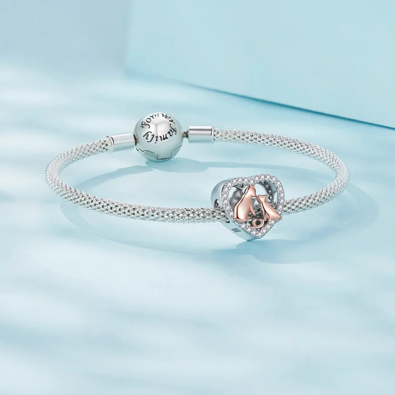 (imagem para) Charm Pandora Style Beije o Gato - SCC2517 - Visualizar 5