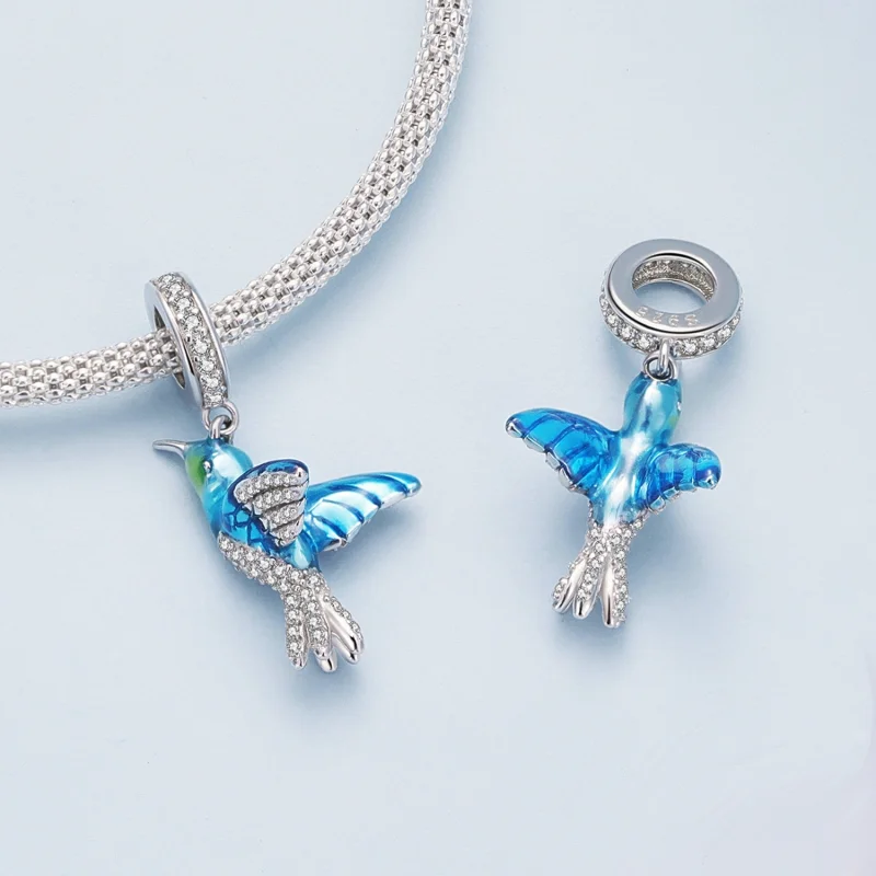 (imagem para) Charm Pingente Estilo Pandora Delicado Martim-Pescador - BSC858 - Visualizar 4