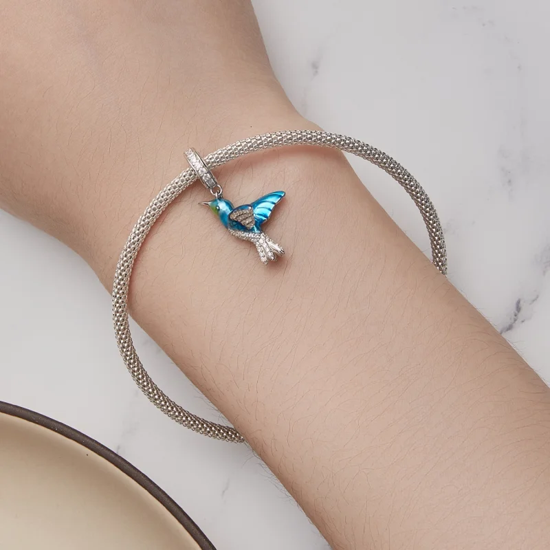 (imagem para) Charm Pingente Estilo Pandora Delicado Martim-Pescador - BSC858 - Visualizar 5