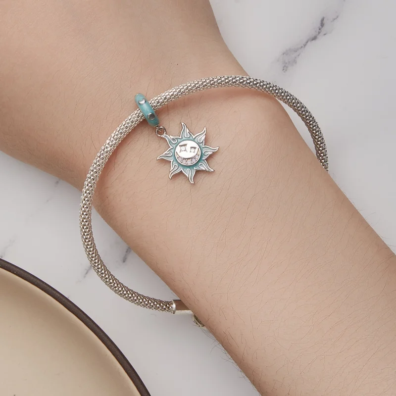 (imagem para) Charm Pingente Estilo Pandora Sol e Lua - BSC855 - Visualizar 5