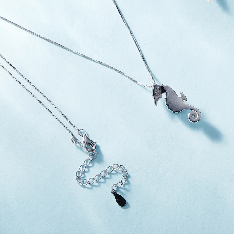 (imagem para) Colar Estilo Pandora com Cavalo-Marinho - BSN332 - Visualizar 4