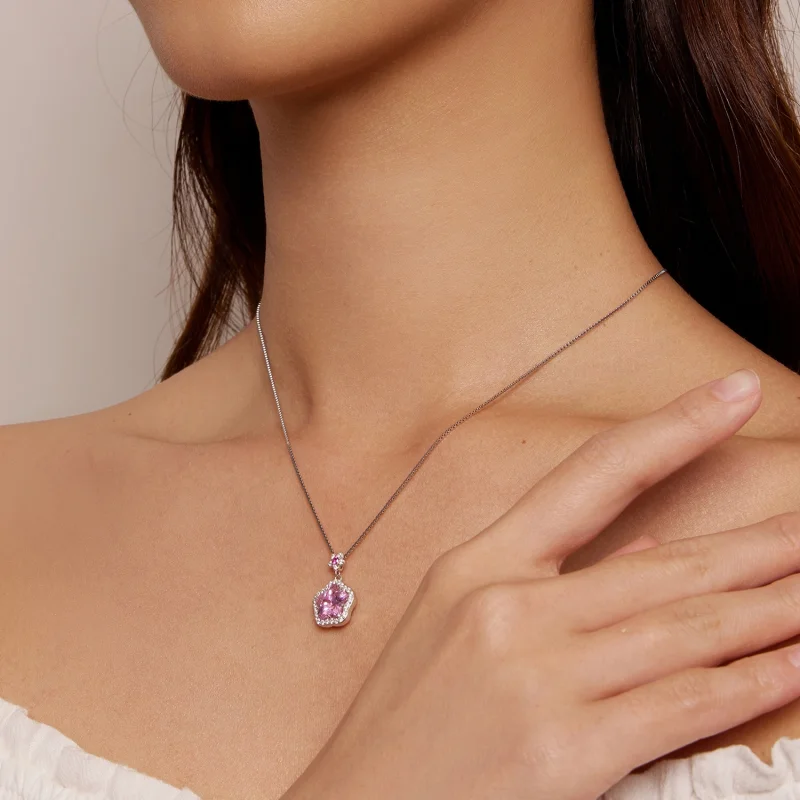 (imagem para) Colar Estilo Pandora com Florinha - BSN329 - Visualizar 7