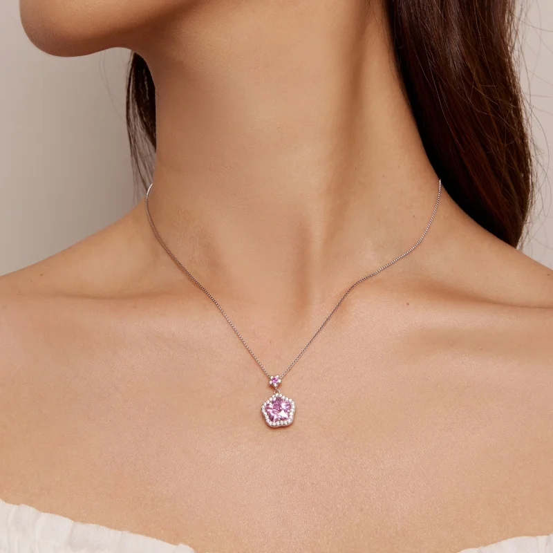 (imagem para) Colar Estilo Pandora com Florinha - BSN329 - Visualizar 8