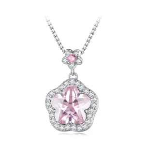 Colar Estilo Pandora com Florinha - BSN329 (imagem para) Colar Estilo Pandora com Florinha - BSN329