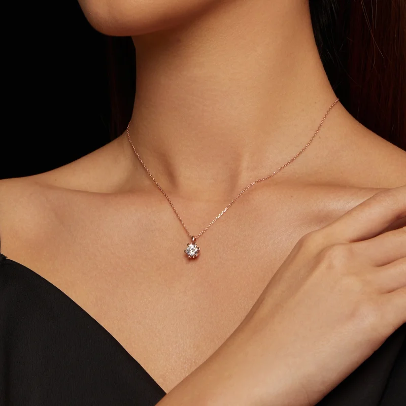 (imagem para) Colar Estilo Pandora com Moissanita de Luxo - MSN006-C - Visualizar 6