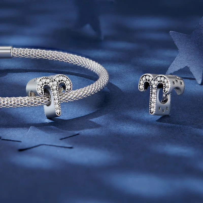 (imagem para) Pandora Estilo Áries Amuleto do Signo do Zodíaco da Sorte - SCC2516-1 - Visualizar 4