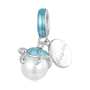 (imagem para) Pingente Charm Estilo Pandora Aproveite a Vida das Tartarugas Marinhas - SCC2506