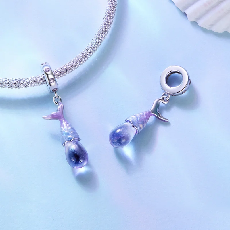 (imagem para) Pingente Charm Estilo Pandora Lágrimas de Sereia - BSC874 - Visualizar 4