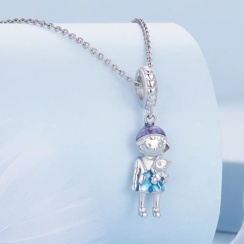 (imagem para) Pingente Charm Menino Estilo Pandora - BSC877 - Visualizar 2
