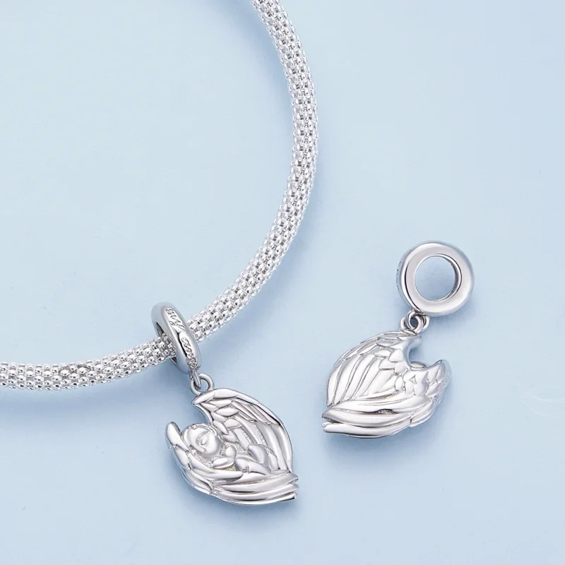 (imagem para) Pingente Charme Anjo Bebê Estilo Pandora - BSC851 - Visualizar 4