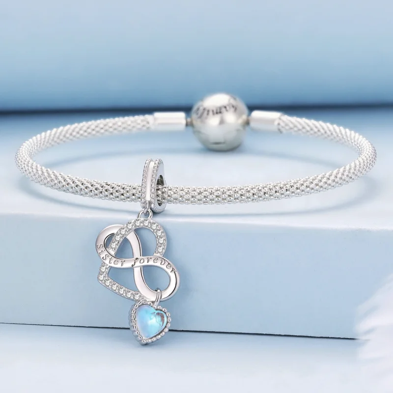 (imagem para) Pingente Coração de Irmã Estilo Pandora - BSC860 - Visualizar 3