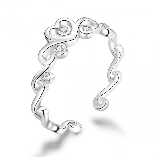 Anel Coroa de prata life Pandora - BSR105  Clique na imagem para fechar