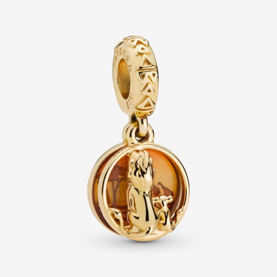 Charm Pendente Disney, Simba & Mufasa Sunset Pandora Shine - 768262ENMX  Clique na imagem para fechar