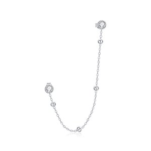 Brinco Corrente Fashion Frisada estilo Pandora - SCE1107