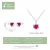 Conjunto de joias Dois tons Corações Guardiães estilo Pandora - SET008