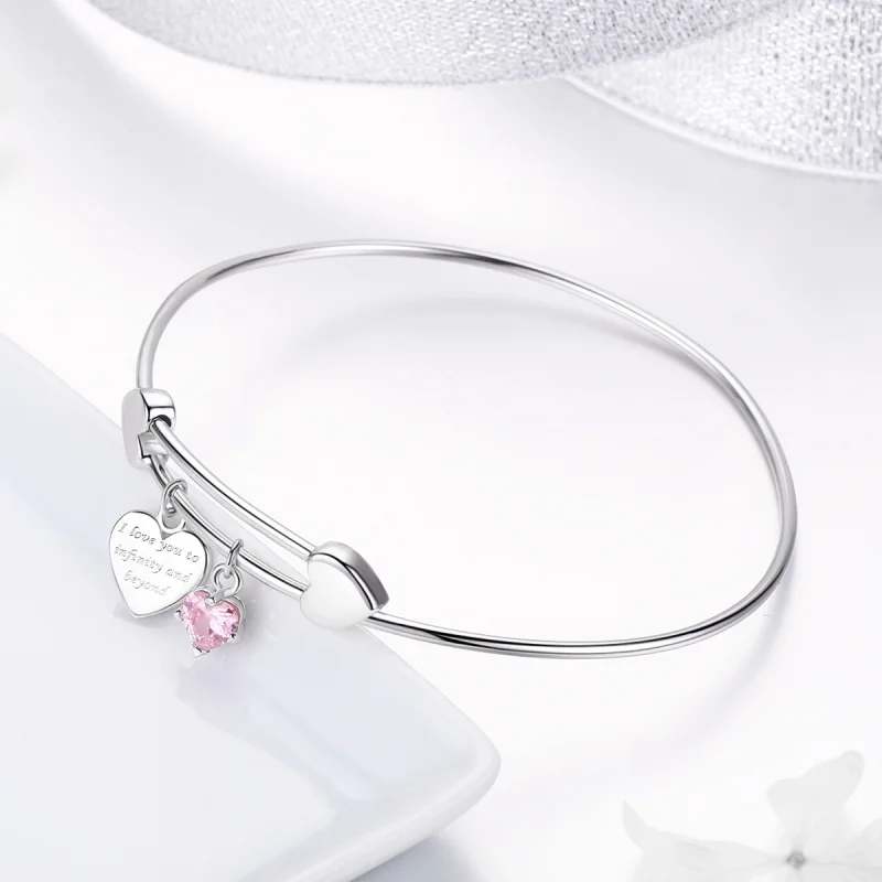 (imagem para) Bracelete estilo Pandora Rígido Promessa de amor - SCB124 - Visualizar 3