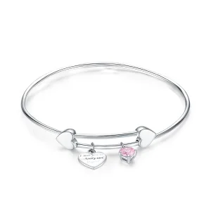 (imagem para) Bracelete estilo Pandora Rígido Promessa de amor - SCB124