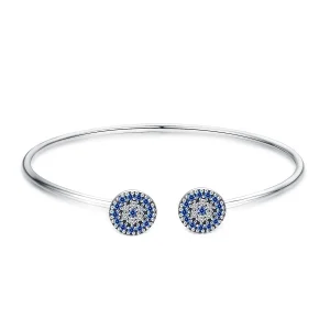 (imagem para) Bracelete Rigido Aberto Estrelas brilhantes estilo Pandora - SCB058
